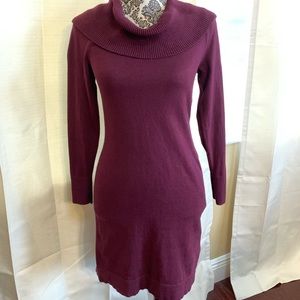 Wine Banana Republic sweater dress